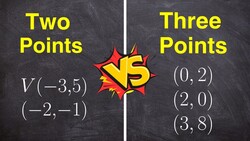 Graphing Quadratics: 2 Points vs. 3 Points Instructional Video