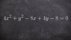 How to find the center, foci and vertices of an ellipse Instructional Video