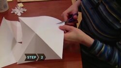 How to Make a 3-D Paper Snowflake Instructional Video