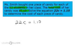 Real-World Problem Solving with One-Step Equations: Multiplication and Division Instructional Video