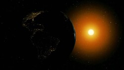 Loopable Planet  Earth rotation Stock Footage