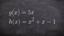 How To Perform the Composition of Two Functions Instructional Video