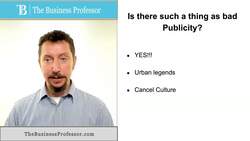 Marketing - Is there Bad Publicity Instructional Video