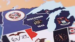 Wisconsin from USA States Stock Footage