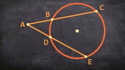 What is the relationship of lengths for two secant lines from a point outside of a circle Instructional Video