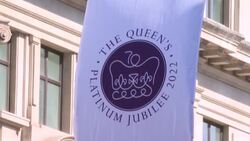 CLEAN : London's Oxford Street turns patriotic to mark Queen's Platinum Jubilee News Clip