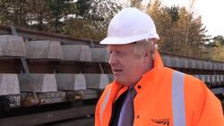 Boris Johnson speaks about revised rail plan News Clip