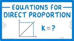 GCSE Maths - How to Write Algebraic Expressions for Directly Proportional Relationships #90 Instructional Video