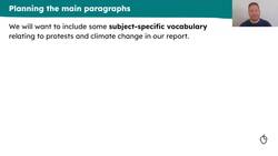 Planning a journalistic report about a climate protest Instructional Video