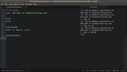 Bash Shell Scripting - Performing Arithmetic Operations Instructional Video