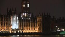 Night shots of Houses of Parliament News Clip