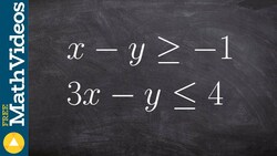 Graphing a linear system of inequalities in standard form Instructional Video