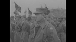 The 45th Thunderbird Division is the first division to leave Korea to come home News Clip
