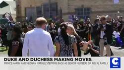 Prince Harry and His Wife Meghan 'Stepping Back' as Senior UK Royals News Clip