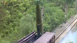 North Korean TV shows off missile launch News Clip