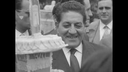 Pope Pius XII and May Day Feast of St. Joseph the Worker in Vatican City; May Day Communist rally in Rome; Christian workers in Milan News Clip