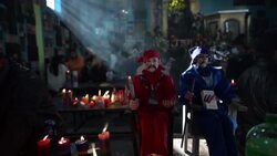 CLEAN : Guatemalans celebrate St. Simon with tobacco, flowers and liquor News Clip