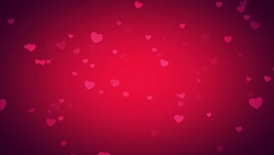 Animation romantic red hearts on shiny background Stock Footage