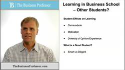Learning in Business School - Effect of Other Students Instructional Video