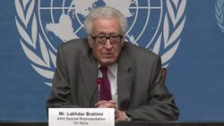 CLEAN : UN mediator admits Syria talks haven't pr News Clip