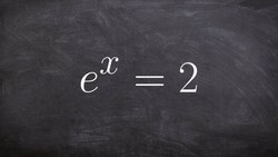 Solving a basic exponential equation Instructional Video