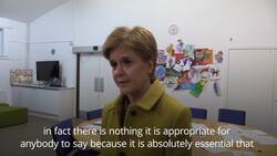 Nicola Sturgeon on the campaign trail in Glasgow News Clip