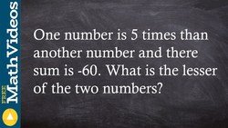 ACT Sat Prep Learn how to determine the value of a number from a word problem Instructional Video