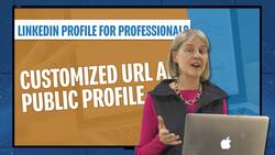 Linkedin Profile For Professionals - Public Profile and Customized URL Instructional Video