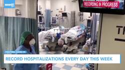 COVID-Related Hospitalizations Skyrocket in U.S. News Clip