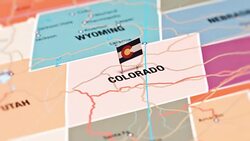 Colorado from USA States Stock Footage