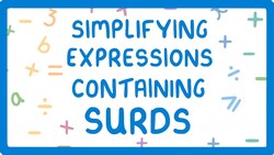 GCSE Maths - Surd Rules and Simplifying Expressions Containing Surds (Part 2/3) #41 Instructional Video