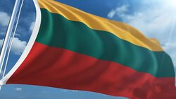 Flag of Lithuania | Loopable Stock Footage