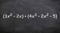 How to add a binomial to a trinomial and then simplify by adding like terms Instructional Video