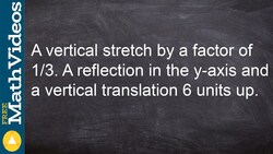 How to write the equation of a cubic function given different transformations Instructional Video