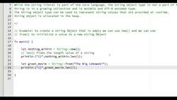 Rust Programming 2023 - A Comprehensive Course for Beginners - What Is the String Object in Rust - from() and len() Instructional Video