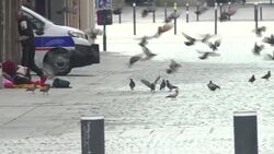 CLEAN : Coronavirus: streets deserted in the western French city of Rennes News Clip