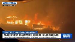 70,000 under evacuation orders in Los Angeles News Clip