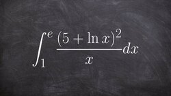 Evaluate the definite integral using u sub with natural log Instructional Video