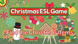 Christmas Vocabulary | Where's the Xmas Item? It's hiding somewhere | Fun Christmas ESL Game Instructional Video