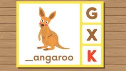 First Letter Game! What Letter Do These Wild Animals Start With? Instructional Video