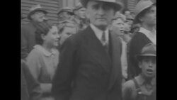 Pres. Franklin Roosevelt arrives at train station in Cheyenne, WY News Clip