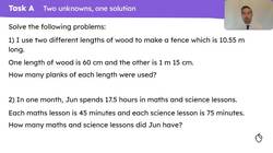 Explain how you know you have found all the possible solutions to a problem with two unknowns Instructional Video