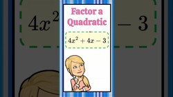Factor a Quadratic Using Grouping HS.A-SSE.A.2 Instructional Video