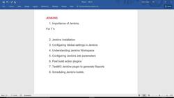 Importance of Jenkins in Test Frameworks Instructional Video