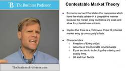 Contestable Market Theory Instructional Video