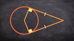 How do two tangents line compare if they run through the same point Instructional Video