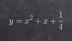 Solve by factoring when a perfect square Instructional Video