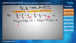 Reducing Equations to Linear Equations Instructional Video