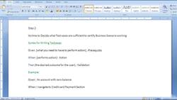 Selenium WebDriver with Java - Basics to Advanced and Frameworks - Template for Writing Test Cases for Business Scenarios Instructional Video