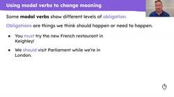 Further study of modal verbs Instructional Video